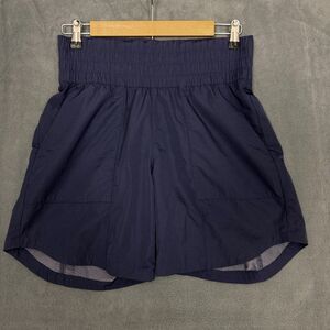 Columbia Shorts Women's Small 7‎ Long Navy High Waist Outdoors Sports Camping